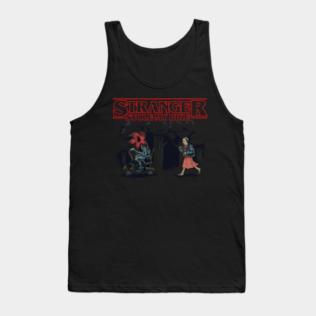 Stranger Stole My Bike Tank Top by mashuptees